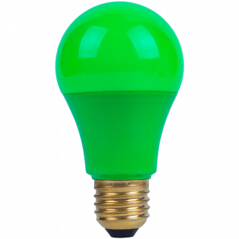 A19 LED E27 3W 230VAC green 