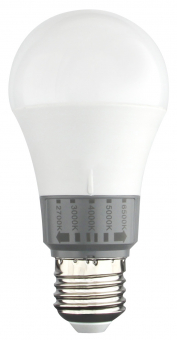 A60 LED 5CCT E27 6W 230VAC  25.000h 60x117mm CRI80 