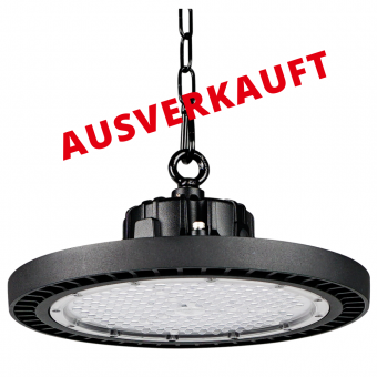 EGH High Bay LED 100W 220-240V 5000K IP-65 90° 12500lm Ø 304mm RAL9017 traffic black