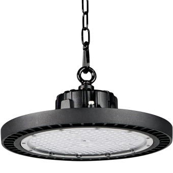 EGH High Bay LED 200W 220-240V 5000K IP-65 90° 25000lm Ø 336mm RAL9017 traffic black
