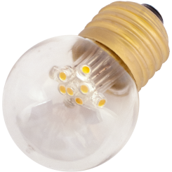 G45 LED 5+4 E27 1,5W 230VAC warmwhite 2500K 