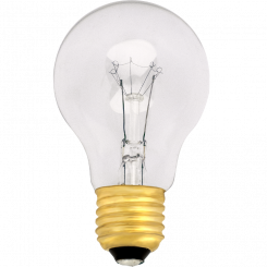 GLS A19 235V 7W E27 C-5 clear 1000h 