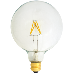 G125 Deco LED E27 240V 4W warmwhite 2700K bridge rectifier clear cover 420lm / 4 string 