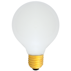 G80 Deco LED E27 240V 4W warmwhite 2700K bridge rectifier opalized cover 420lm / 4 string 