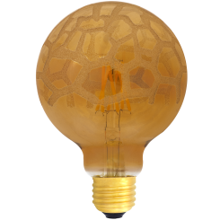 G95 Deco LED E27 240V 6W warmwhite 2700K Krokoeis bridge rectifier Flower cover 600lm / 6 string 